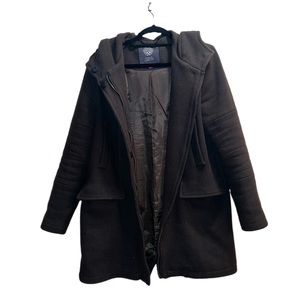 Vince Camuto Military Green Wool Coat blend Size M